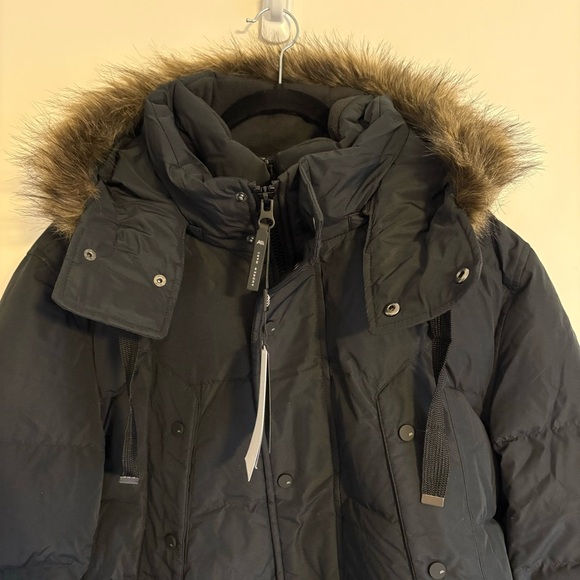 Andrew Marc New York Gattaca Black Parka Puffer Coat With Detachable Hood XL NWT - Picture 4 of 15